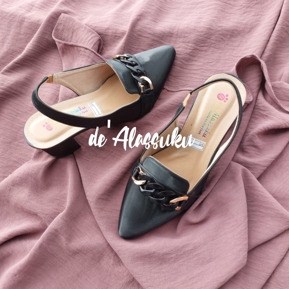 Alassuku.ID - Heels Sepatu Wanita TL Rantai