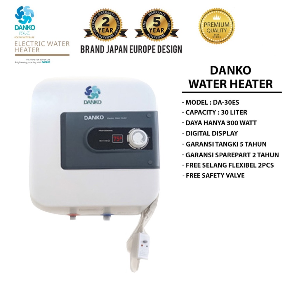 Danko Water Heater Listrik 30 L / Pemanas Air Listrik DA-30ES