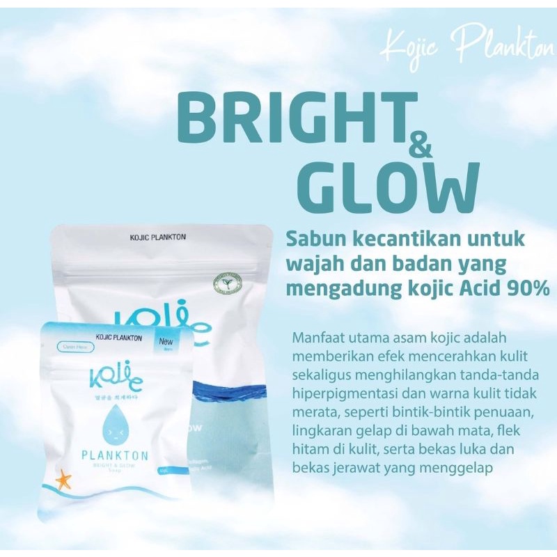 (*) BRIGHT &amp; GLOW FACE SOAP BY KOJIC PLANKTON