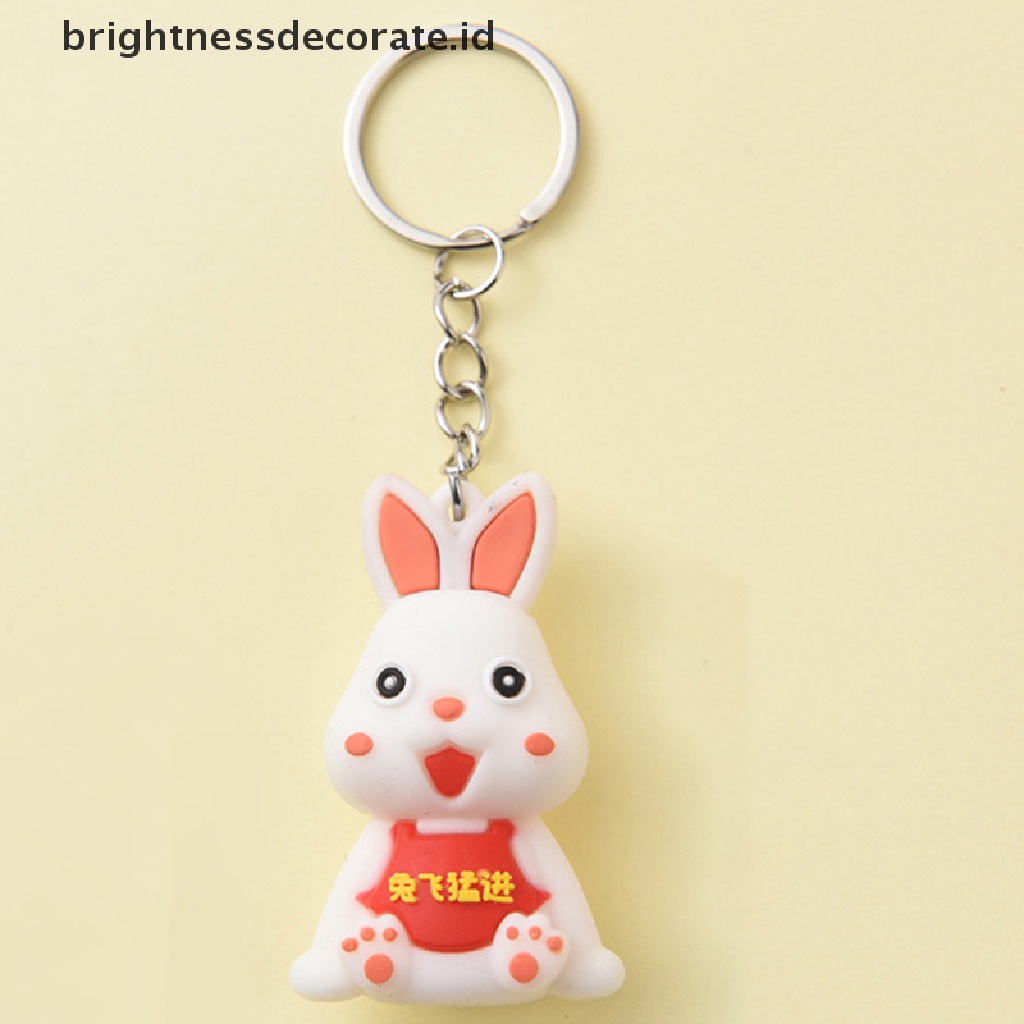 [Birth] 2023kunci Kelinci Tahun Baru Kartun Fortune Rabbit KeyChain Gantungan Kunci Mobil Cincin Mahasiswa Pasangan Tas Liontin [ID]