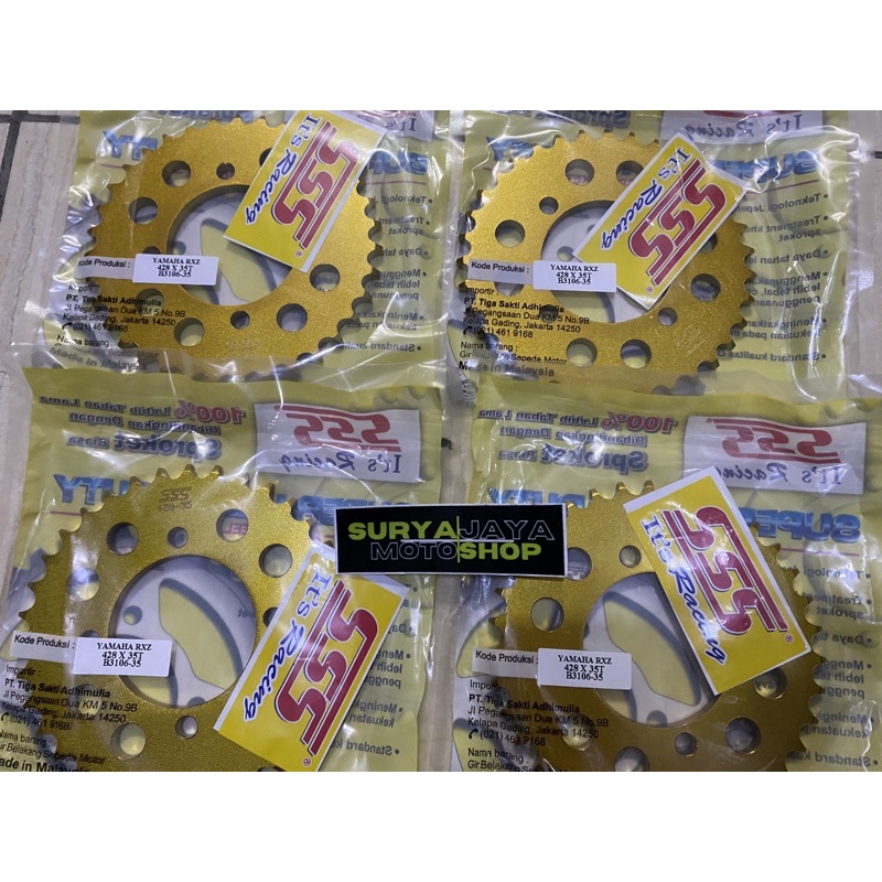 gear belakang sss gold series rxz/rxking/fizr/jupiter z