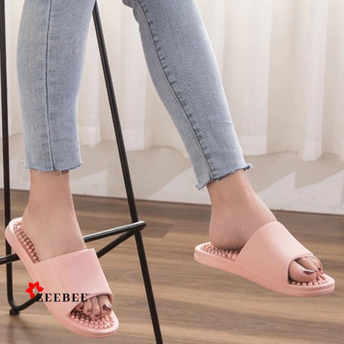 Sandal Rumah Refleksi Anti Slip Empuk PVC Ringan Nyaman