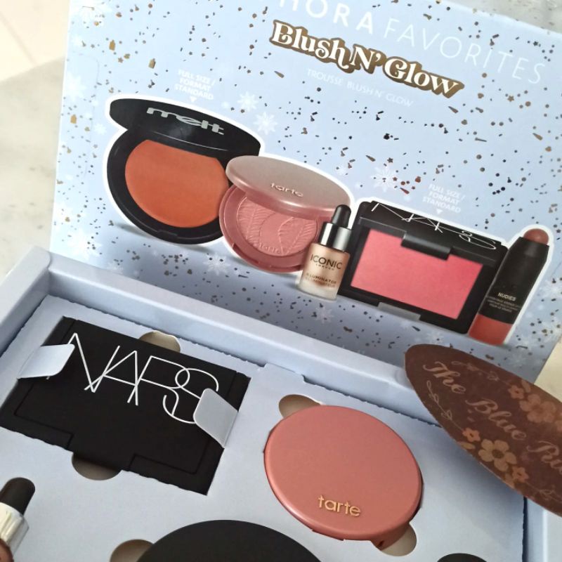 THEBLUERIBBON - SEPHORA FAVE BLUSH AND GLOW (NARS BLUSH , MELT COSMETICS BLUSH , TARTE BLUSH , NUDESTIX BRONZER , ICONIC LONDON)