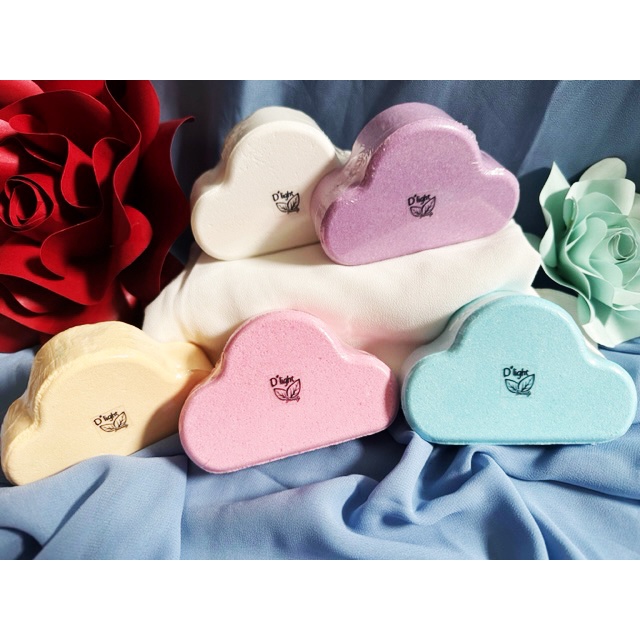 Bath Bomb awan / bath bomb cloud rainbow jumbo Busa wangi melimpah dlight beauty