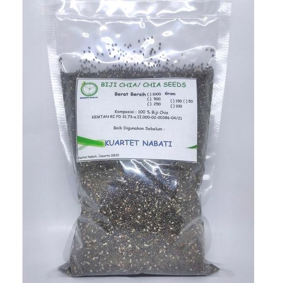 

Murah Banget _ 1000gr Organic Black Chia Seeds - Biji Chia Hitam Organik - USDA Certified Organic ☃