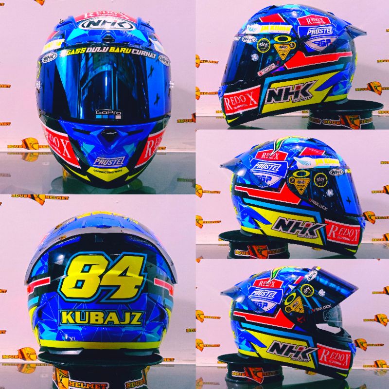 HELM NHK RX9 MOTIF JACUB PAKET GANTENG 100% ORIGINAL SNI-DOT