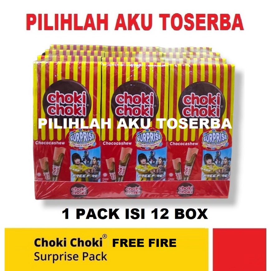 Choki Choki SURPRISE PACK ChocoCashew - ( HARGA 1 PACK ISI 12 BOX )