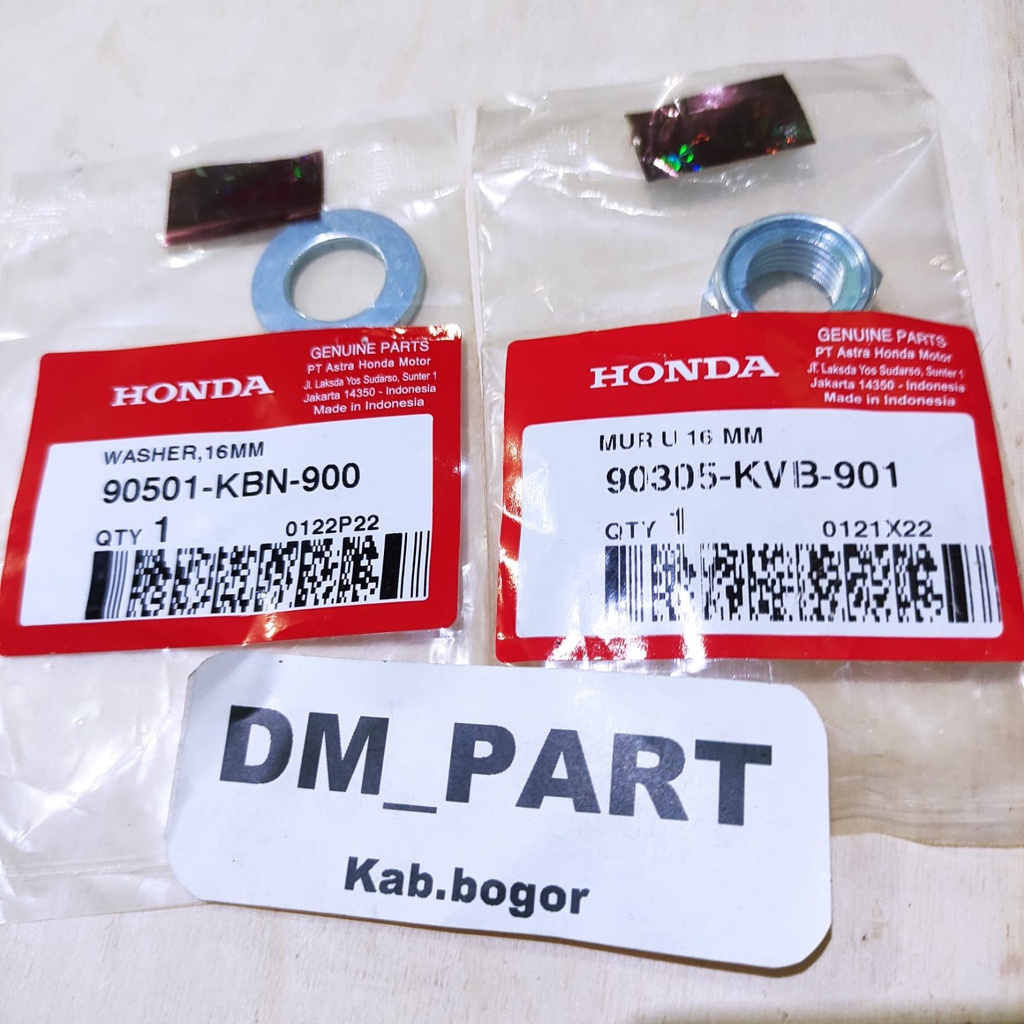 RING WASHER 90501 KBN 900 MUR NUR BAUT RODA VELG BELAKANG MATIC MATIK BEAT SCOOPY SPACY VARIO 110 12