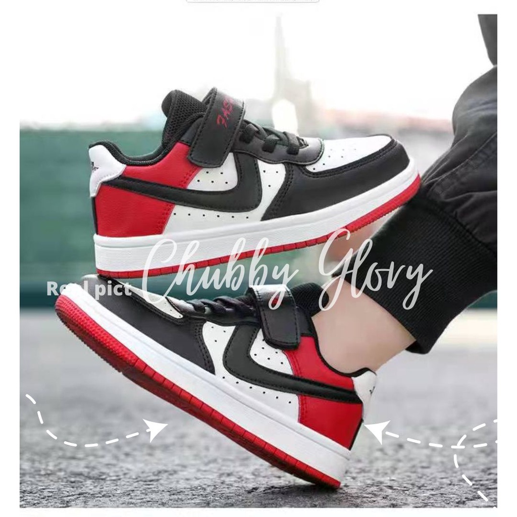 Chubby Glory SH2210N Sepatu Sekolah anak SD SMP SMK Sepatu Low Jord*n Size 35-39