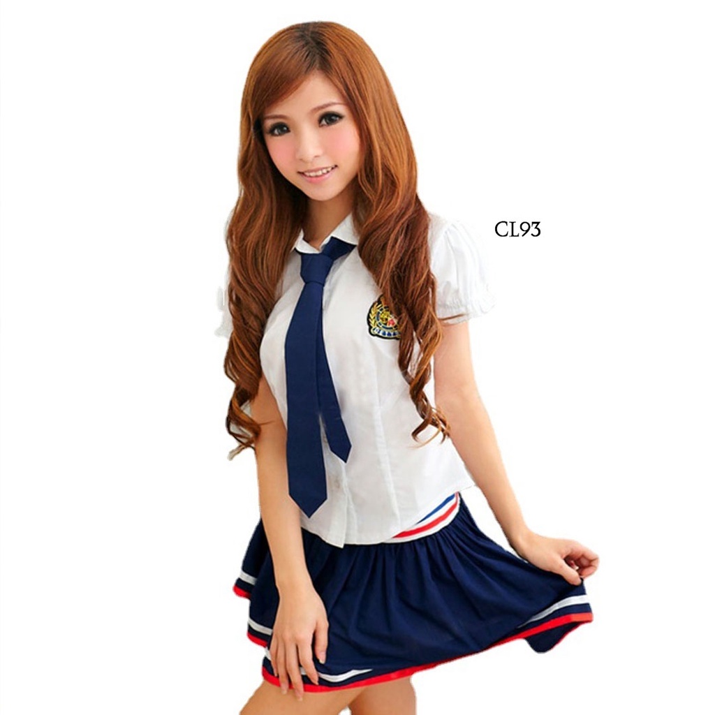 [SIAP KIRIM] STUDENT KOSTUM SEXY LENGAN PREMIUM CL93