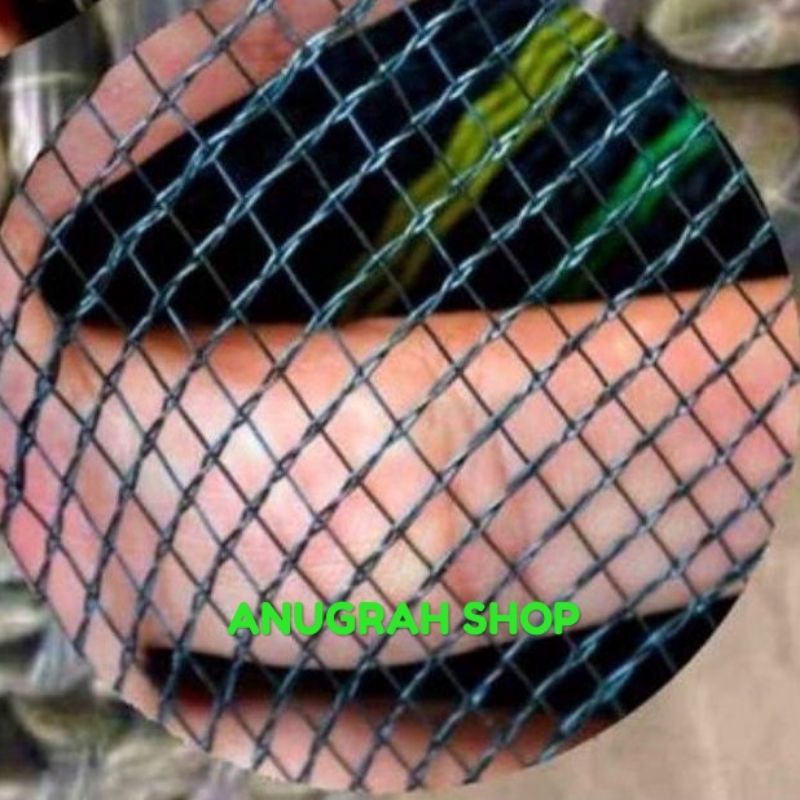 Jaring Waring Hitam 1,2 x 5 Meter Pagar Tanaman Jaring Kandang Ayam
