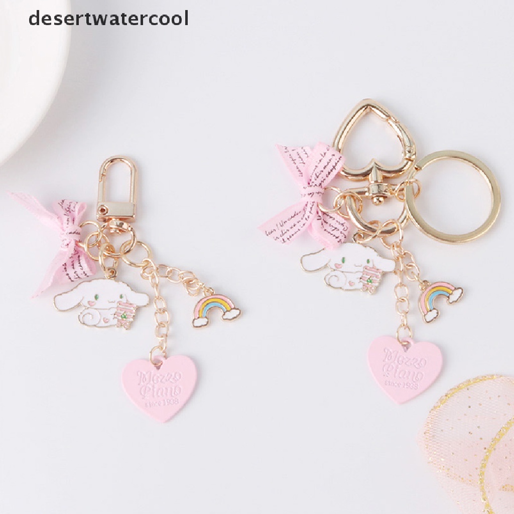 Deid Gantungan Kunci Anak Perempuan Lucu Gantungan Kunci Mobil Tas Dekorasi Pink Rosette Rain Pendant Martijn