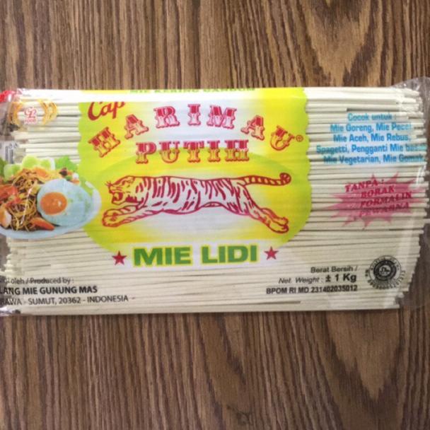 

Terbaru - Mie Lidi Medan / Mie Gomak GL Cap Harimau 1 kg - Mie Lidi Putih ☯