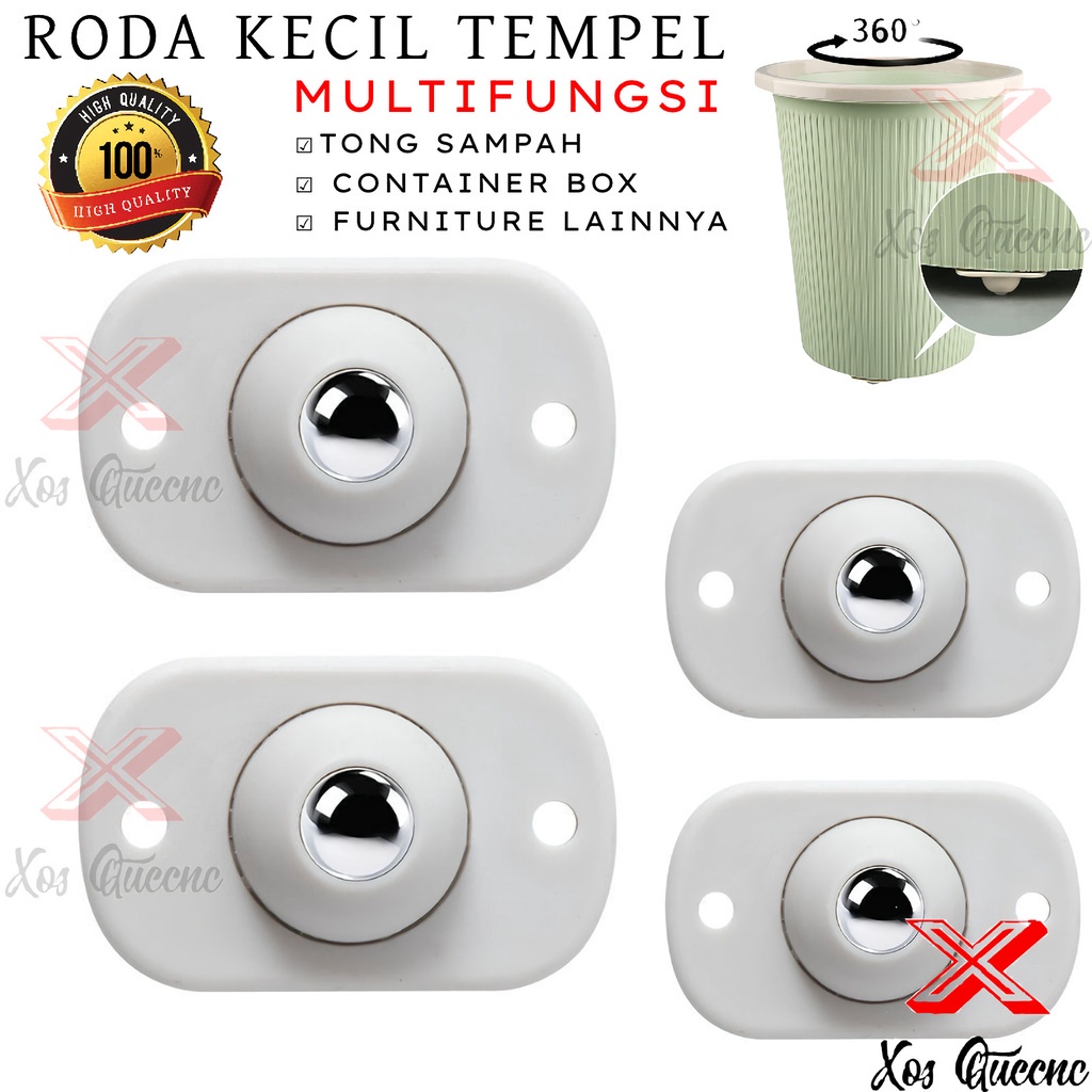 [XOQ] RODA TEMPEL STAINLESS STEEL 360 PUTAR / ROLLER BALL UNIVERSAL / RODA STORAGE BOX / RODA TONG SAMPAH