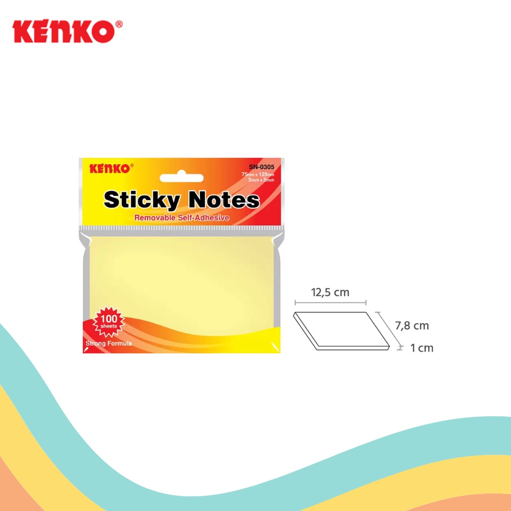 

STICK NOTE KENKO SN-0305 YELLOW (1 PCS)