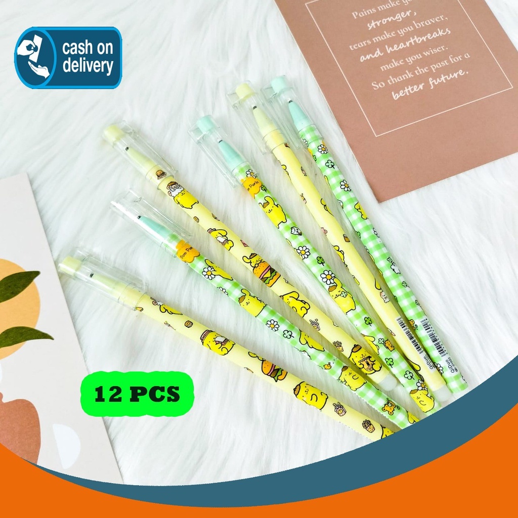 

SELUSIN PULPEN POMPOMPURIN ISI 12 PCS PEN ALAT TULIS BOLPOIN UNIK IMUT MURAH PEN GEL KARAKTER LUCU MURAH PENA