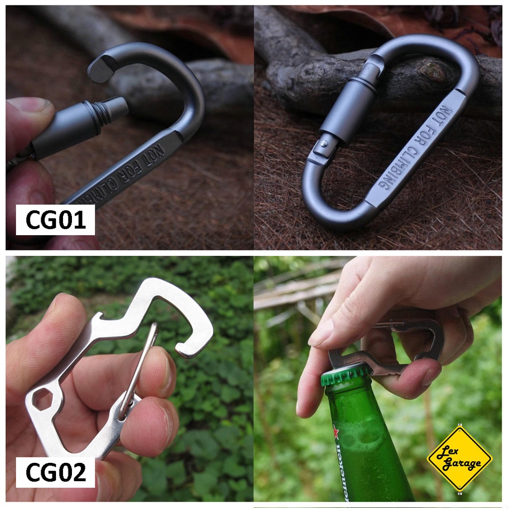 Carabiner Karabiner Gantungan Kunci Tas Pembuka Tutup Botol Quickdraw