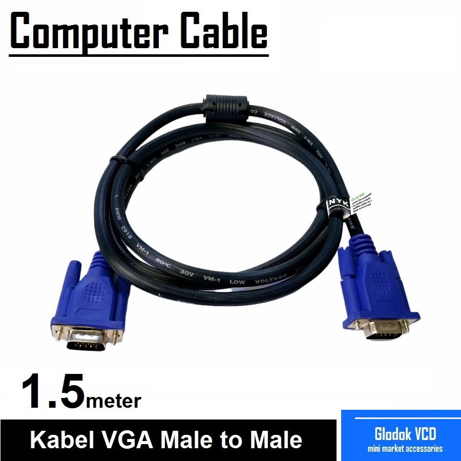 Kabel VGA Male to Male 1.5M
