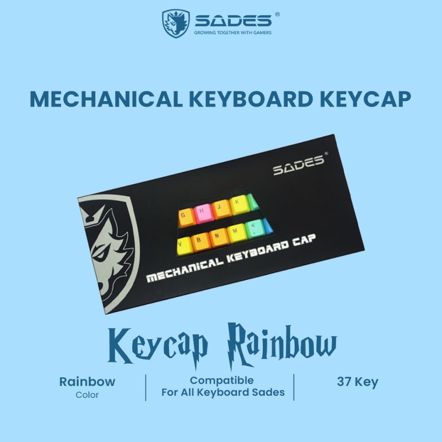 Sades Rainbow Mechanical Keyboard Cap