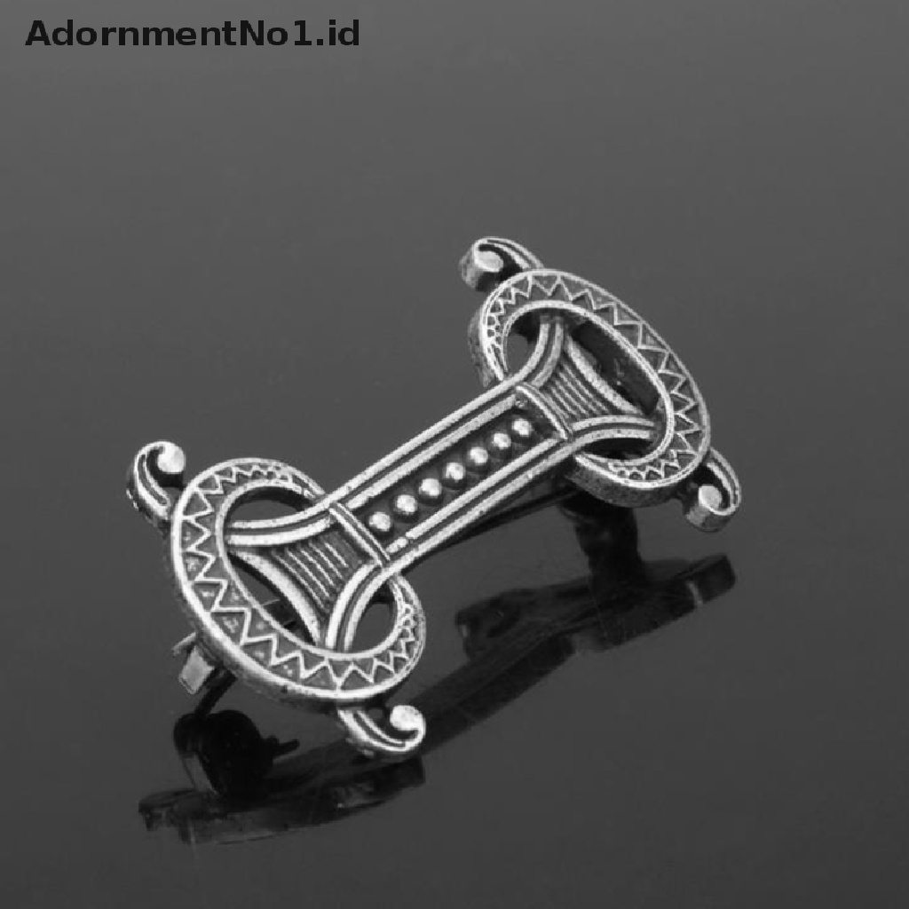 [AdornmentNo1] 1pc Viking Pertengahan Perisai Bros Pin Jubah Selendang Pin Celtic Norse Jewellery [ID]