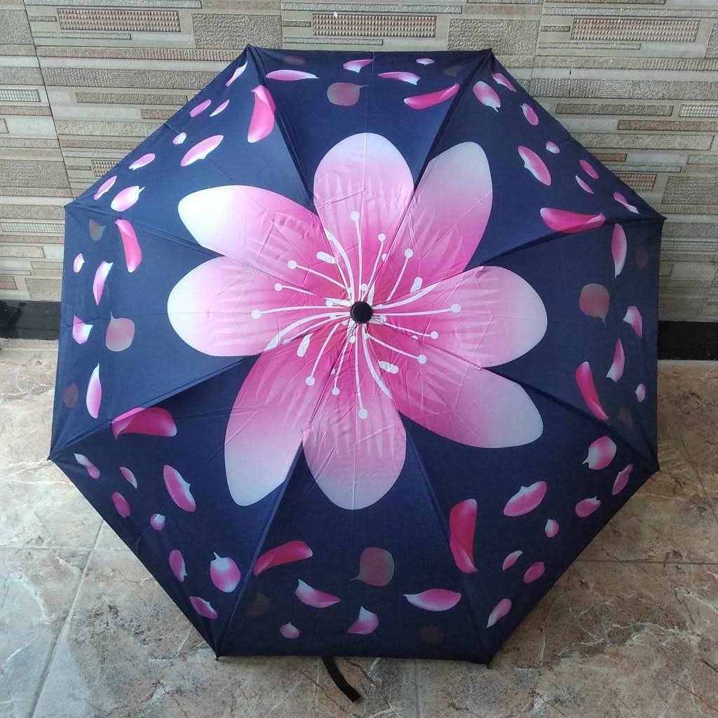 payung lipat 3 Nagoya NF 453 motif kembang sakura