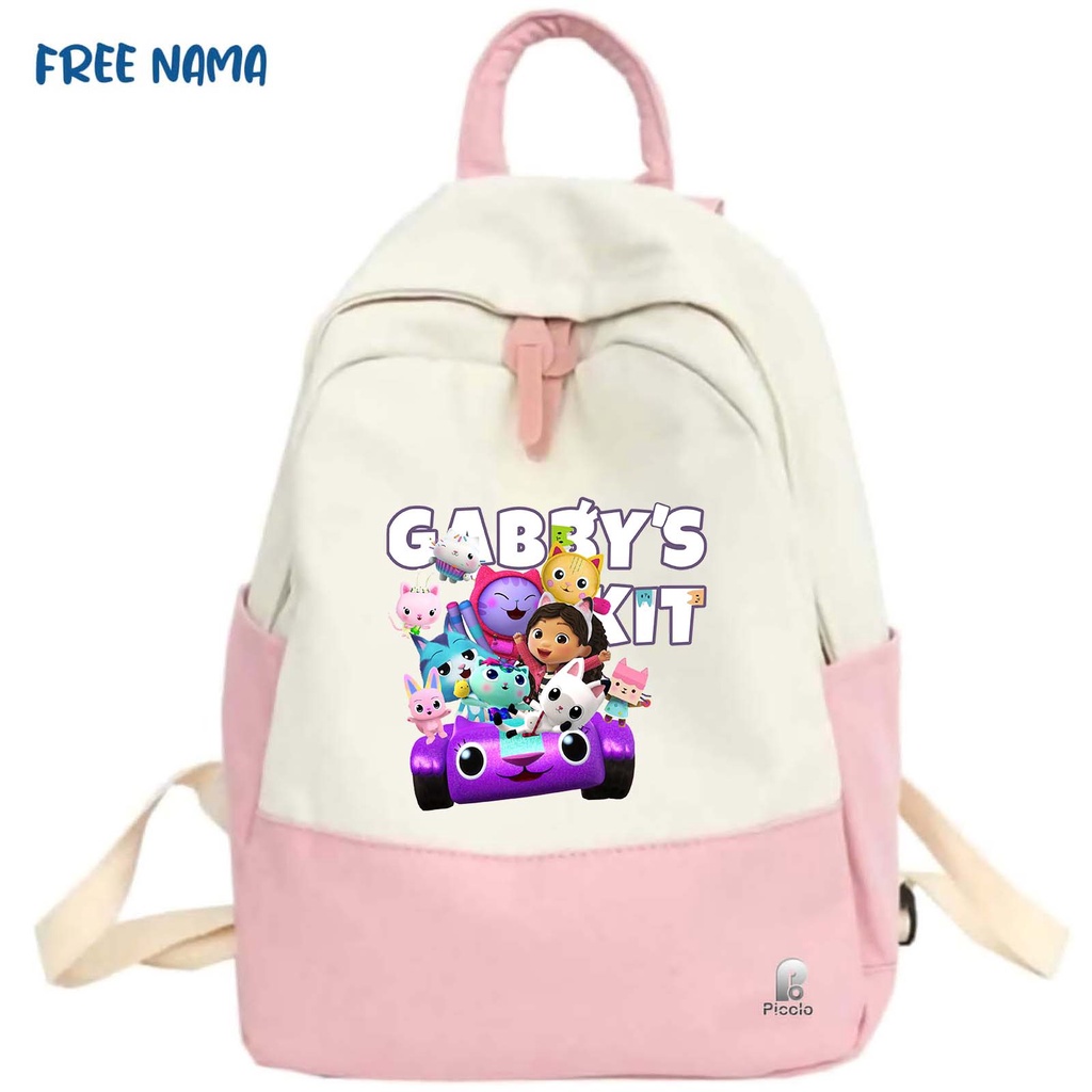 TAS RANSEL BACKPACK ANAK SEKOLAH MOTIF GABBY'S DOLLHOUSE (FREE NAMA)