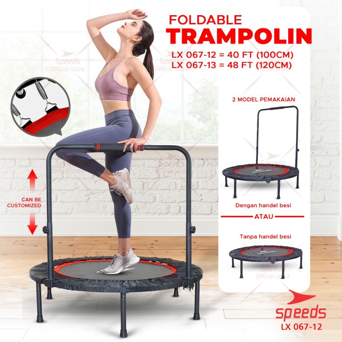 Tram Speeds Trampoline Dewasa Trampolin Anak 40" Lompat Trampolin 067-12