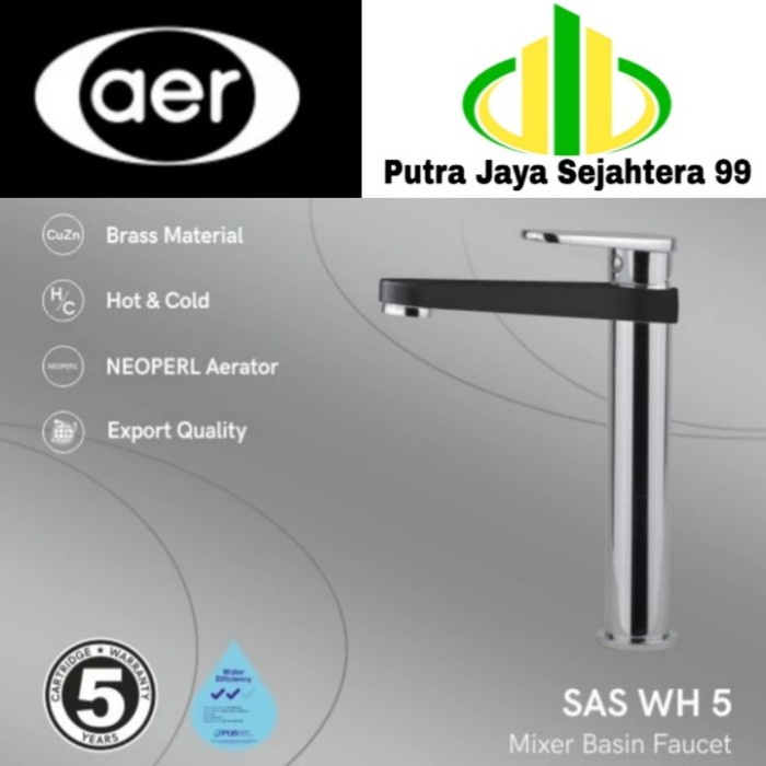 $$$$] AER Kran Wastafel-Kran Air panas Dingin-Kran Mixer Faucet SAS WH5