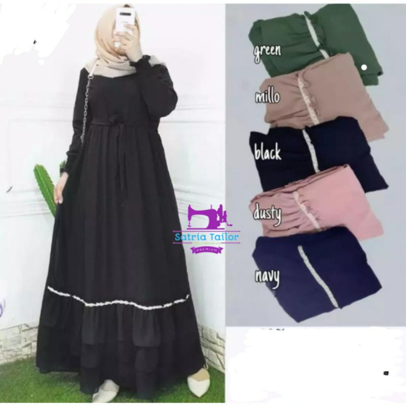 DRESS  lebaran wanita MAZAYA kekinian terbaru idul fitri 2023 |Gamis kondangan model terbaru bigsize