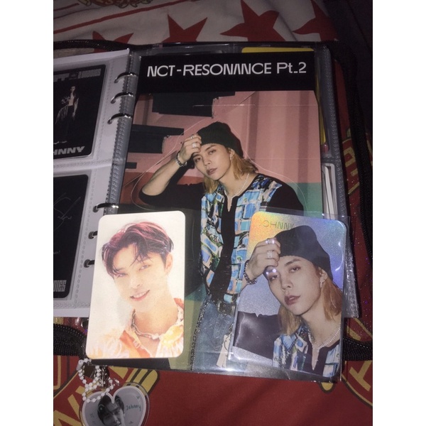photocard + standee johnny nct resonance departure holo lenticular