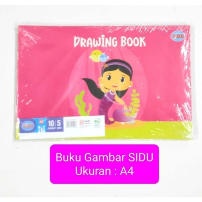 

(1pack) buku gambar sidu A4 isi 5 buku