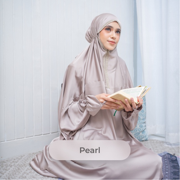 Deyn Scarf - Aida Prayer Robe -  Mukenah Dewasa silk premium