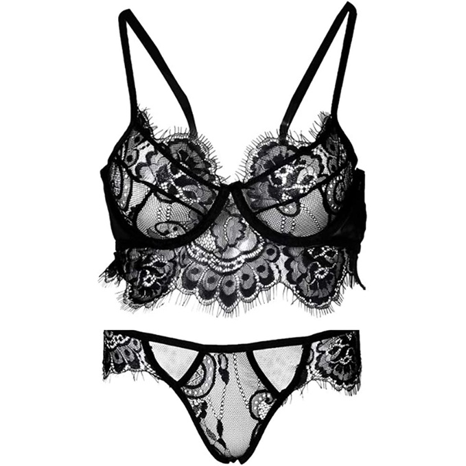 CLEARANCE SALE - BR0037 - Set Lingerie Wanita Bra Celana Dalam Bahan Lace