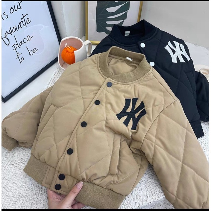 Jaket Anak Laki laki baseball NY New York Jacket varsity baseball branded bahan adem