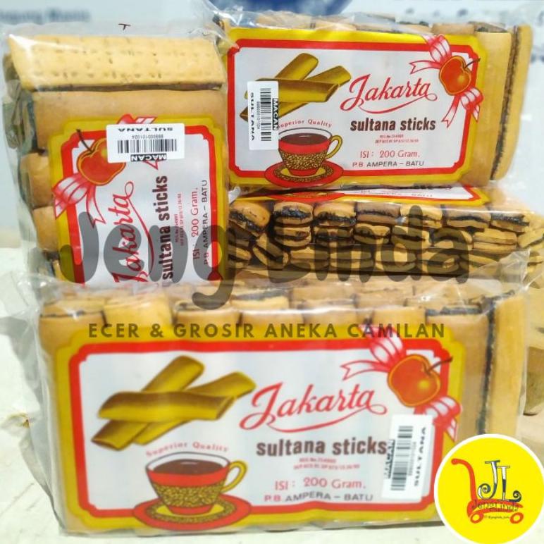 

[F0P36] Biskuit Kue Kering Lebaran Sultana Sticks Jakarta 200 Gram by Jeng Linda ➲Ready Stok