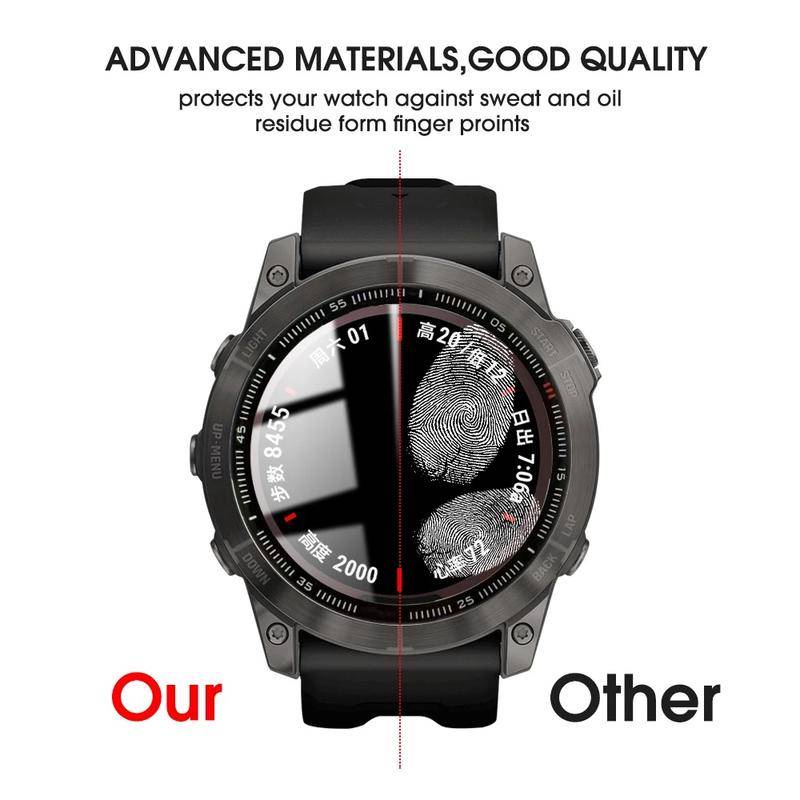 Film Pelindung 3D Untuk Garmin Fenix7 7S 7x6 Pro sapphire Smartwatch Screen Protector Cover Untuk Garmin Forerunner 955 945 255 255S 245 45S 245 158 Bukan Tempered Glass