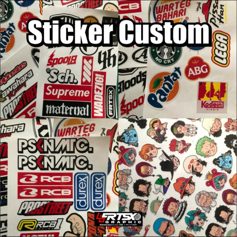 

Stiker Karakter Custom | Stiker Cutting | Sticker One Piece | Stiker Custom