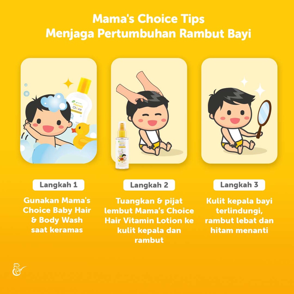 Mama's Choice Baby Hair Vitamin Lotion Penumbuh Rambut Bayi 100ml