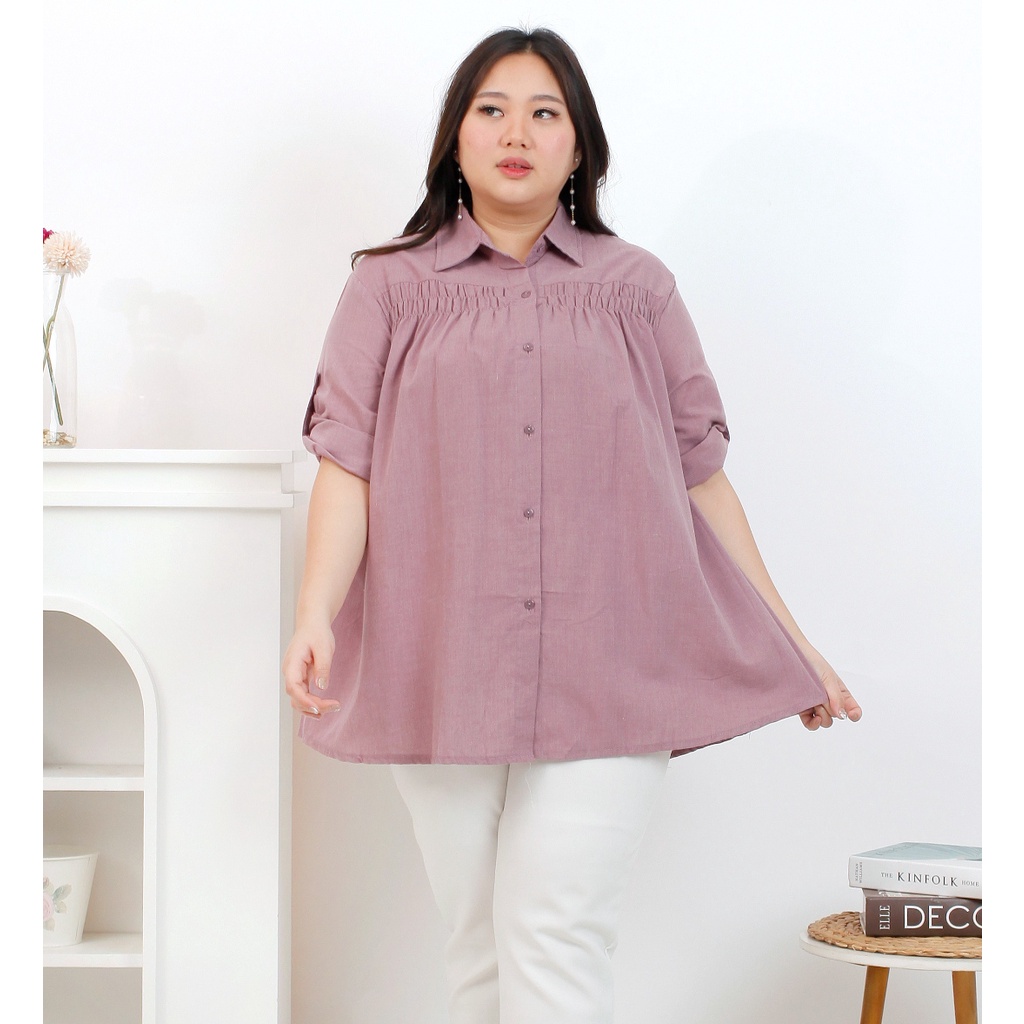 Basic id fashion Kemeja jumbo XXL XXXL / Kemeja big size