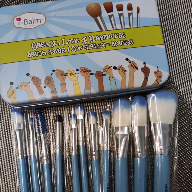 [THE BALM 11PCS] Kuas makeup set mini bulu halus