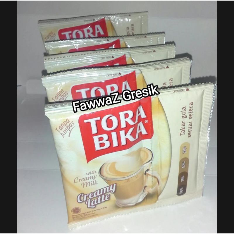 Kopi TORABIKA CREAMY LATTE 25gr Renceng Renteng 10 Sachet