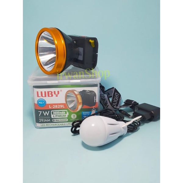 Senter Kepala Luby 2829 7 Watt / Head Lamp Luby L-2829