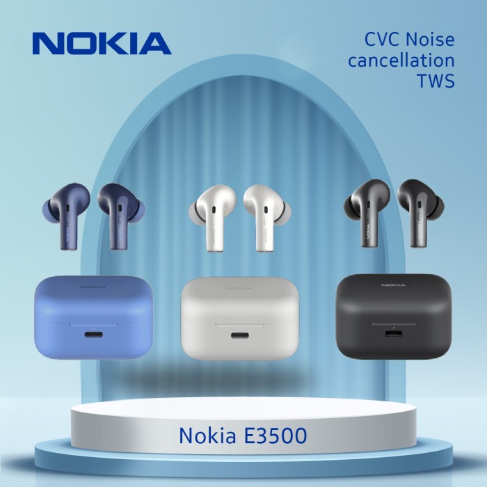 NOKIA E3500 TRUE WIRELESS EARPHONES TWS LOW LATENCY HD QUALCOMM APTX