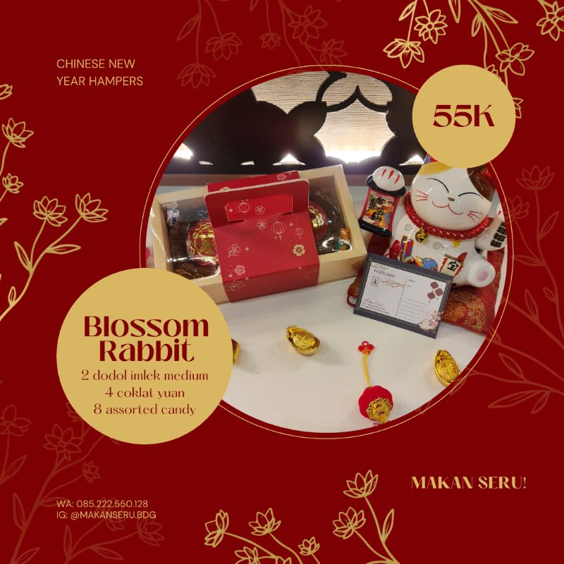

Hampers Imlek Makan Seru "Blossom Rabbit" dodol imlek