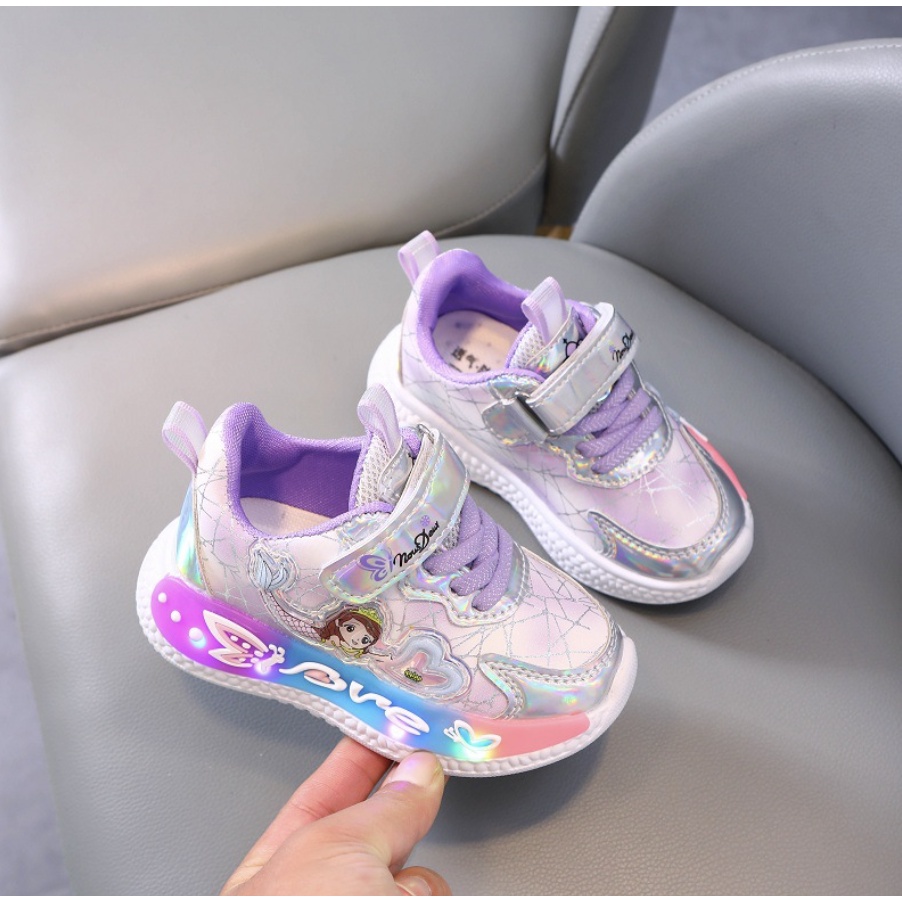 babyfit SOFEYA sepatu lampu LED sneakers anak perempuan import sepatu sekolah casual gs-0515r