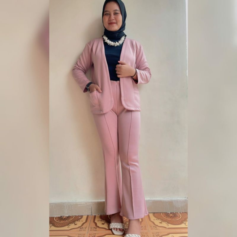 NABILA SET BLAZER SCUBA