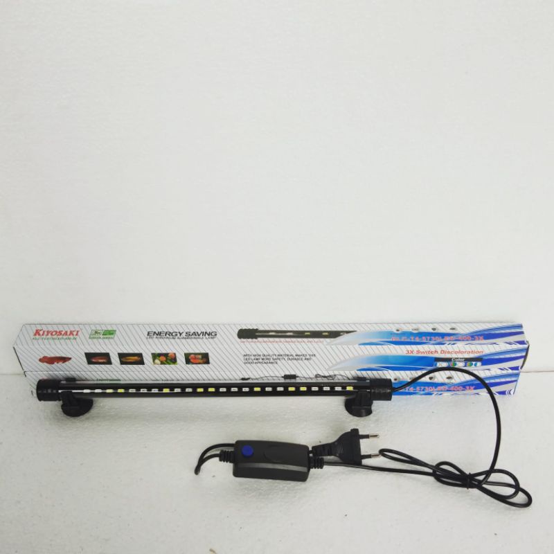 lampu led aquarium KIYOSAKI KLC T4 57 30 LED 400 3X lampu celup aquarium 3X GANTI WARNA 40 CM