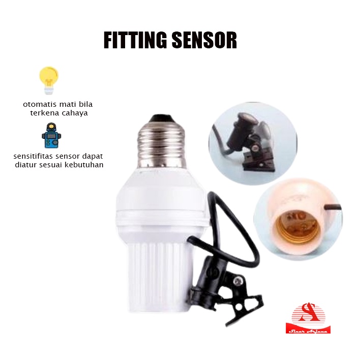 FITTING SENSOR E27/ FITTING OTOMATIS / FITTING OTOMATIS CAHAYA/ FITTING LAMPU/ JAKMAN/ FITTING OTOMATIS MURAH