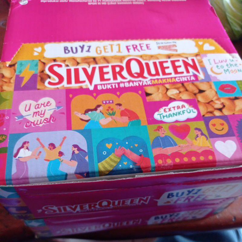 

silverqueen 1 box murah