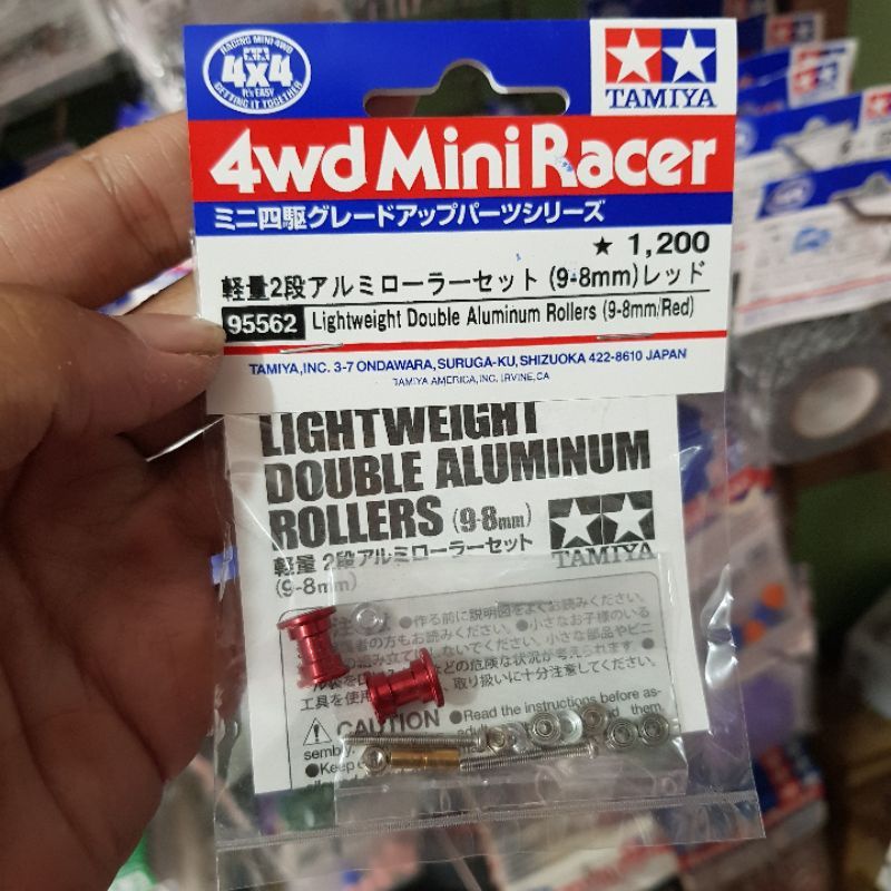 TAMIYA 95562 LIGHTWEITDOUBLE ALUMINIUM ROLLER